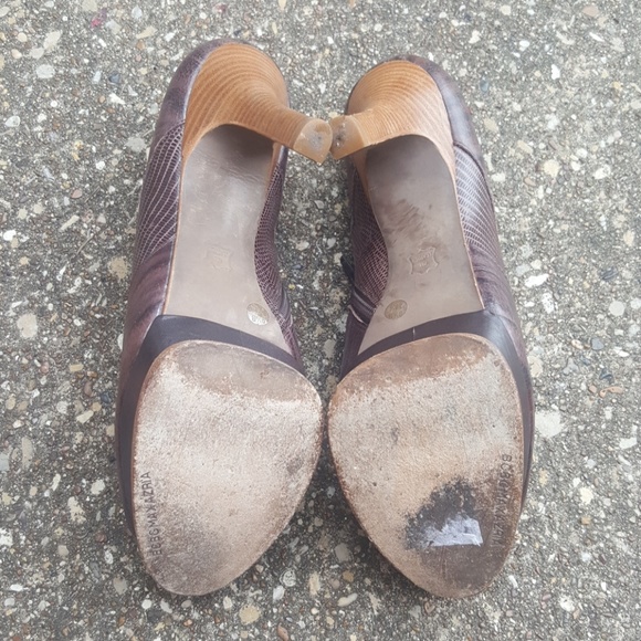 BCBG Max Azria Leather Platform Ankle Boots 9.5 - Picture 8 of 8